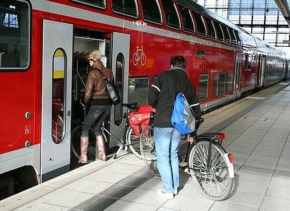 Fahrradmitnahme im Regionalzug