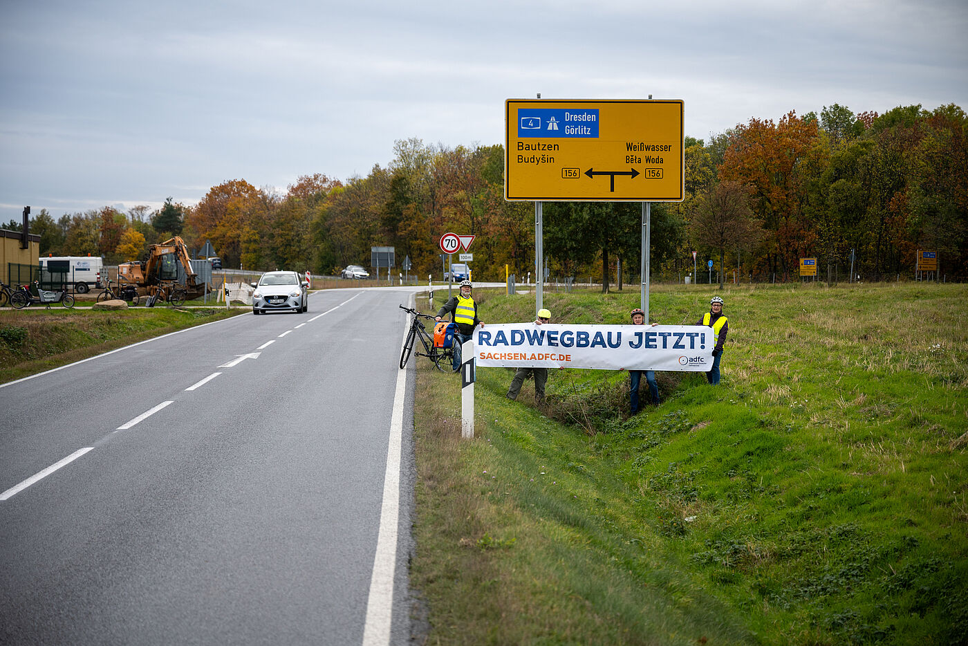 Zur Information wo der Radweg fehlt