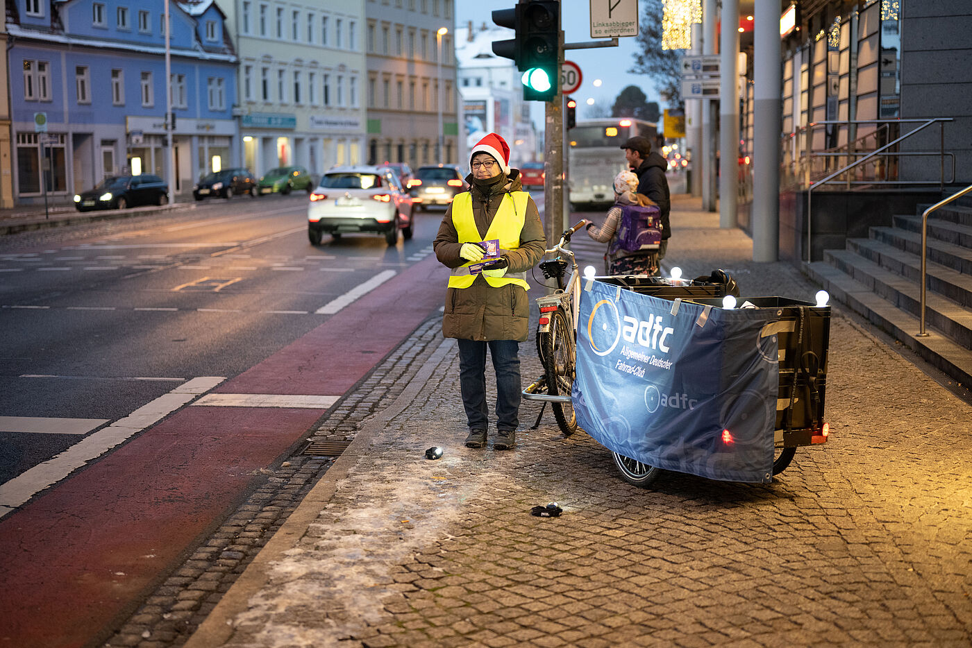 ADFC-Werbung zur Nikolausaktion